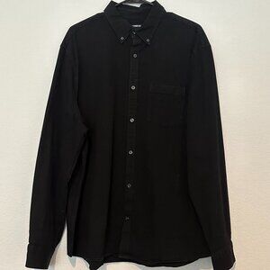 Express Black Casual Button Down Shirt